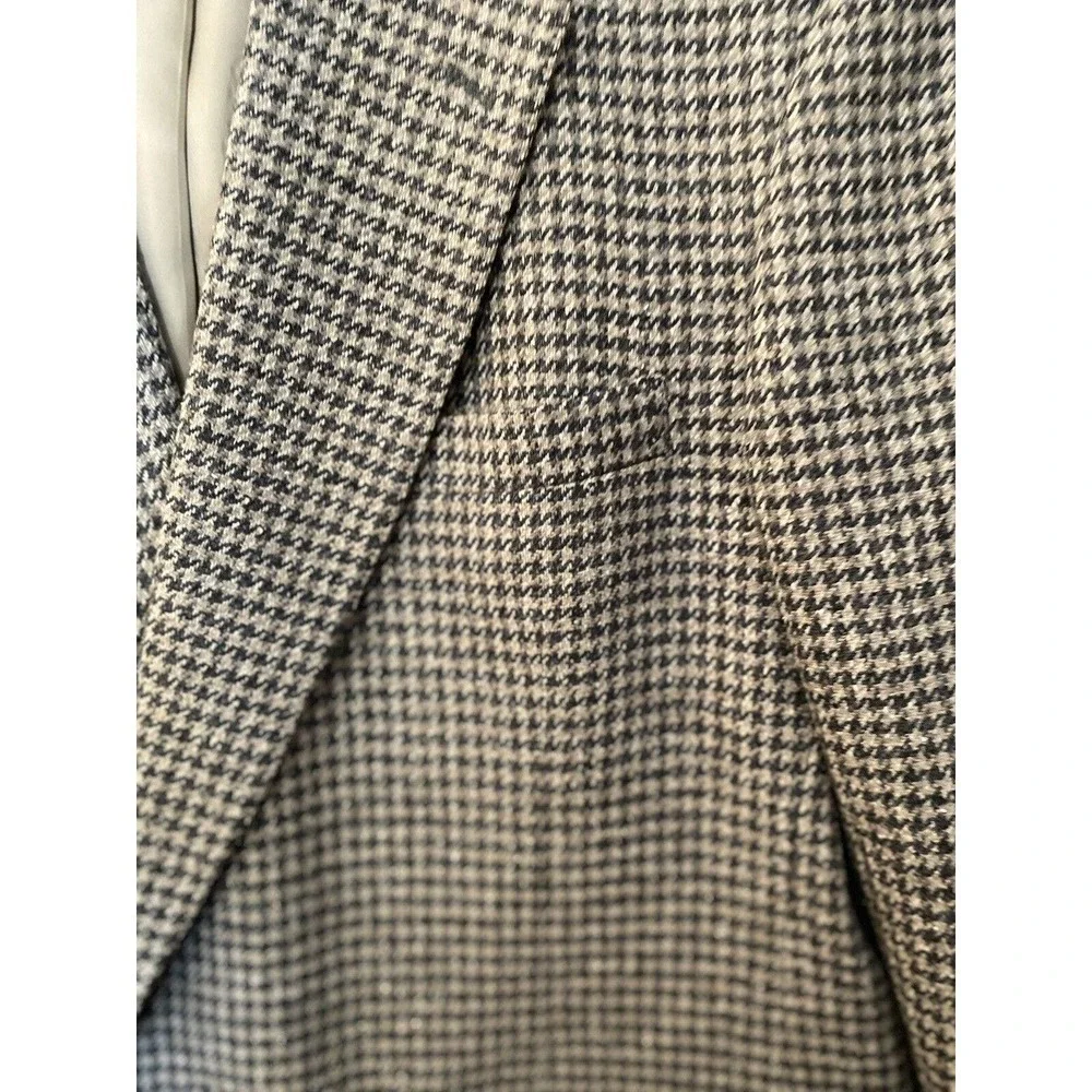 Vintage Nordstrom Blazer Mens 46R Sport Coat Houndstooth Multicolor Made in USA